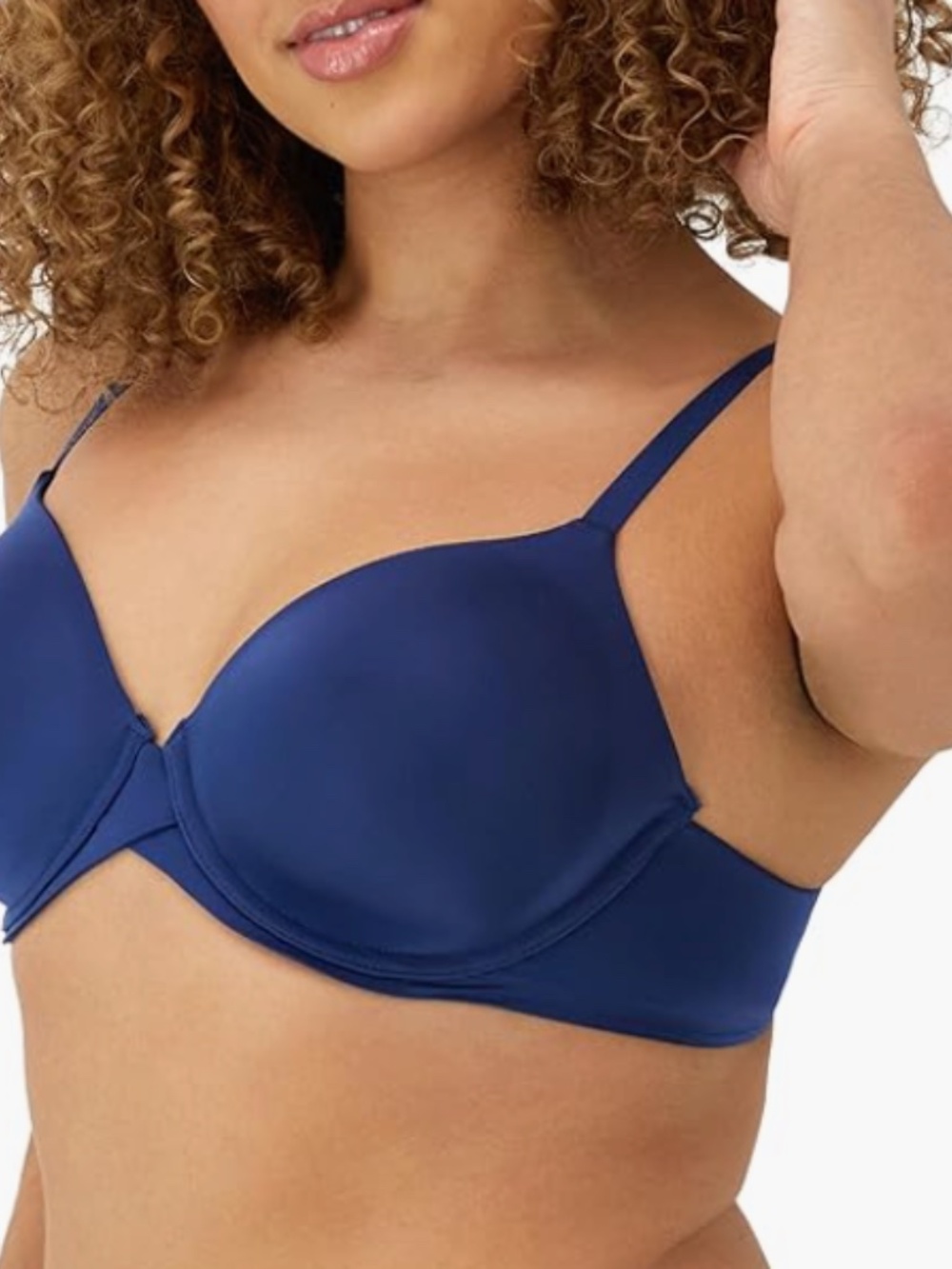Maidenform One Fab Fit Everyday Modern Demi Underwire Bra Blue Size 38C 11386 - Picture 2 of 5